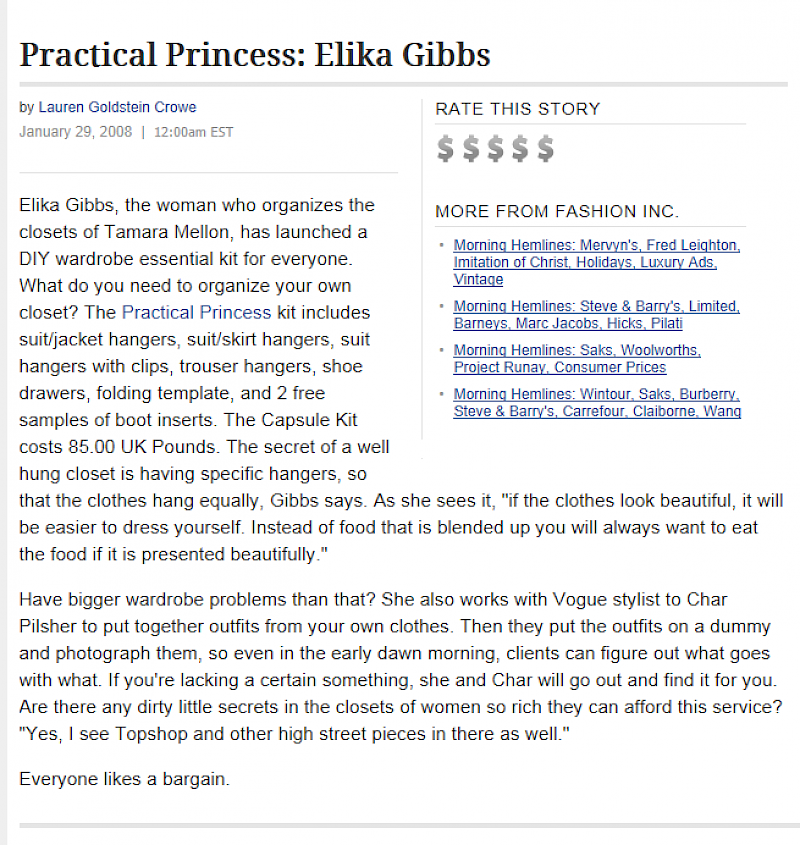 Practical Princes Press - Fashion Inc