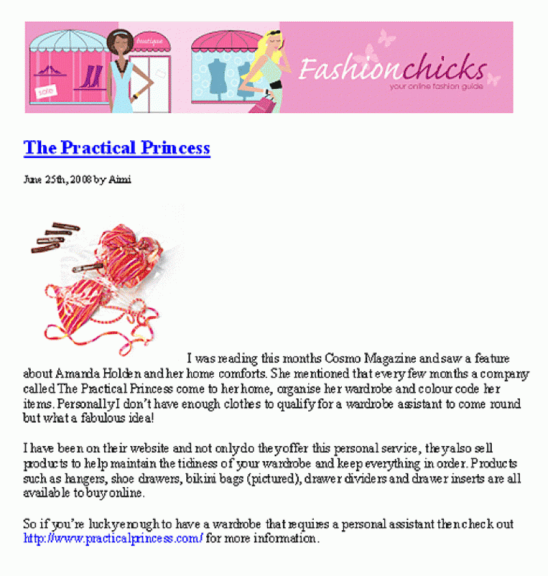 Practical Princes Press - Fashion Chicks